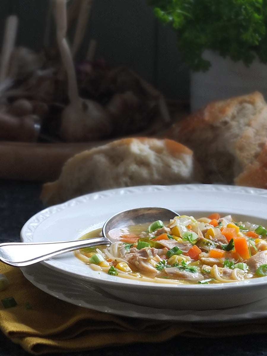 Why is chicken noodle soup so good for the cold? Learning with