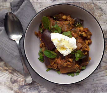 Aubergine & chickpea stew