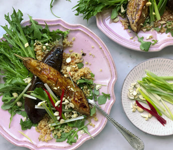 Miso aubergine supper