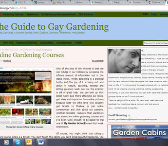 The Guide to Gay Gardening, May 2011
