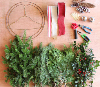 How to make your festive Winter wreath
